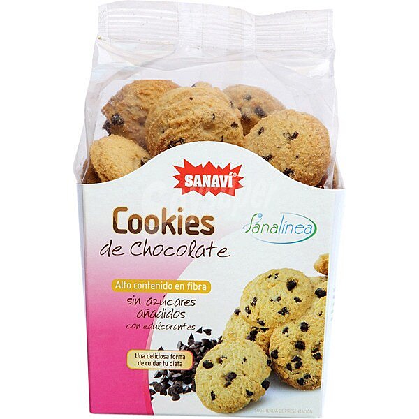 Cookies de chocolate sin azúcares añadidos