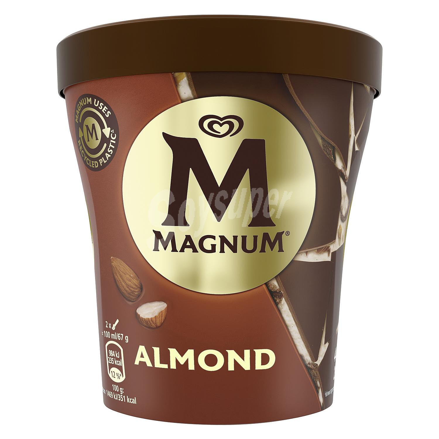 Helado de almendras Magnum sin gluten