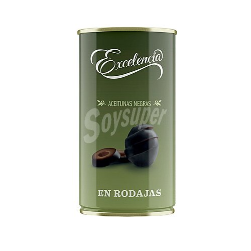 Excelencia Aceitunas negras sin hueso en rodajas excelencia