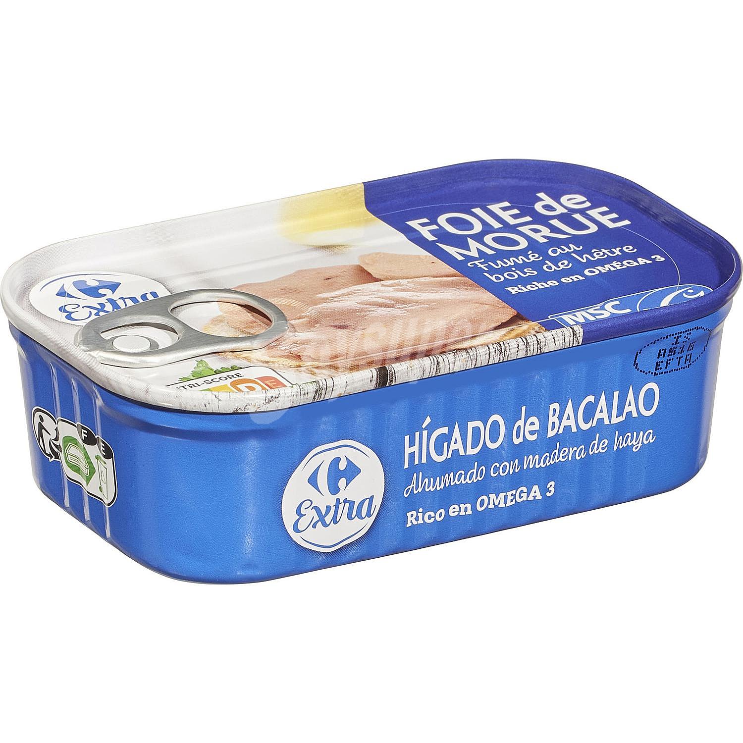 Hígado de bacalao ahumado Carrefour