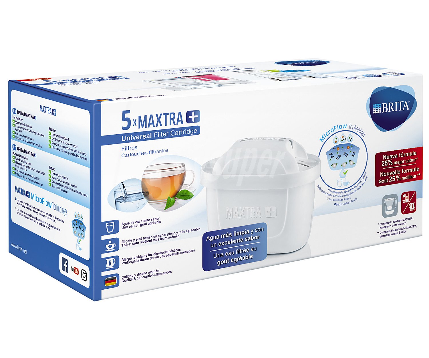 Filtros Maxtra+ Universal para jarras purificantes brita