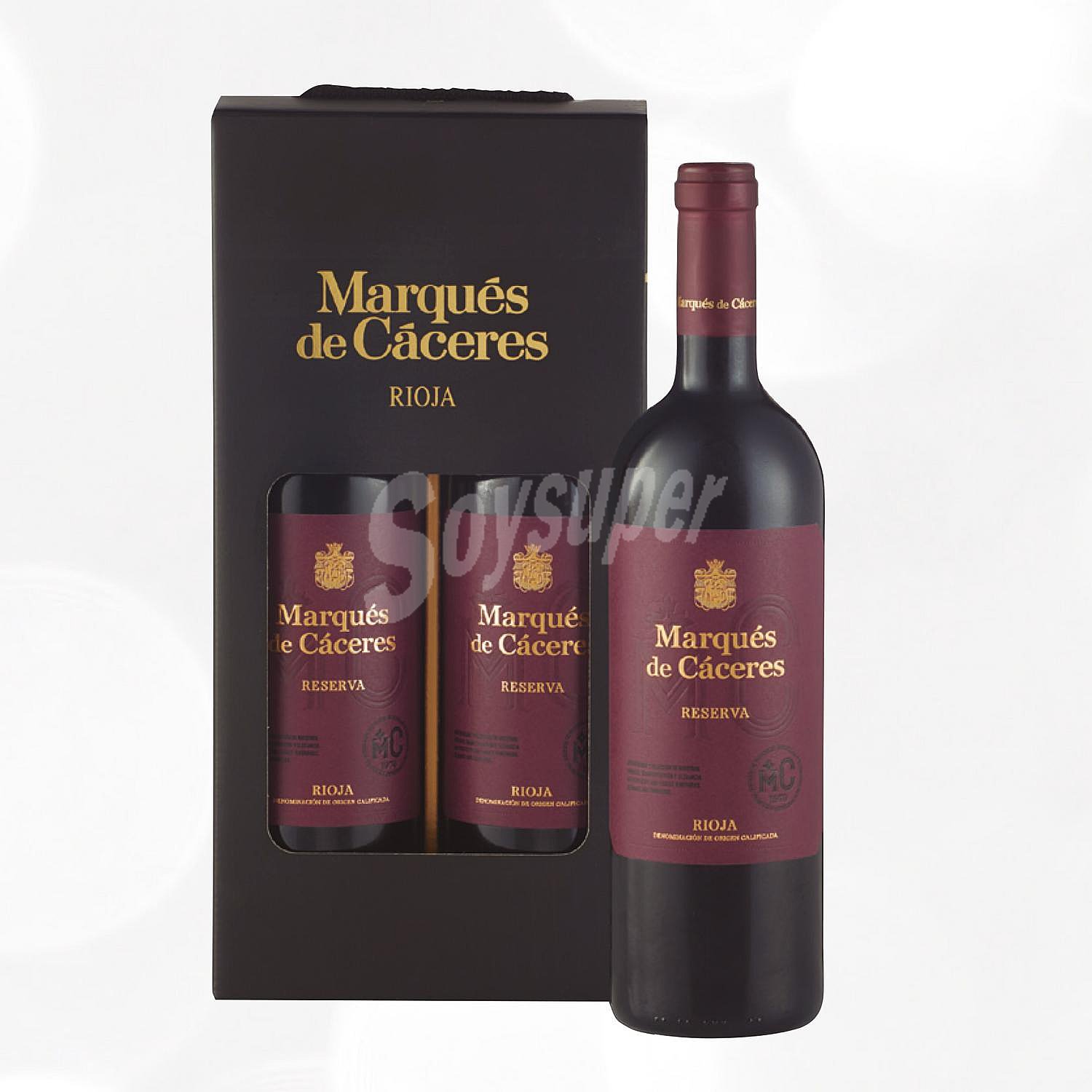 Estuche 2 Bot. Marqués De Cáceres Tinto 2017