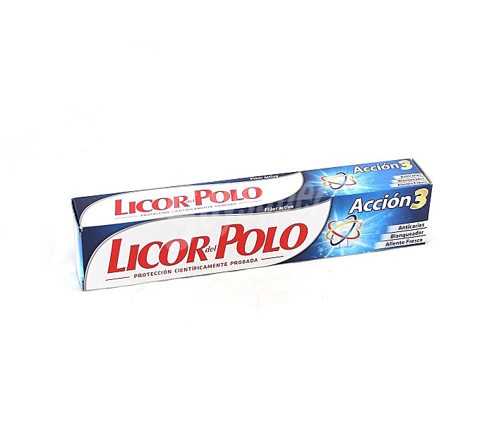 Pasta de dientes con protección anticaires, acción blanqueadora y aliento fresco licor DEL polo Acción 3