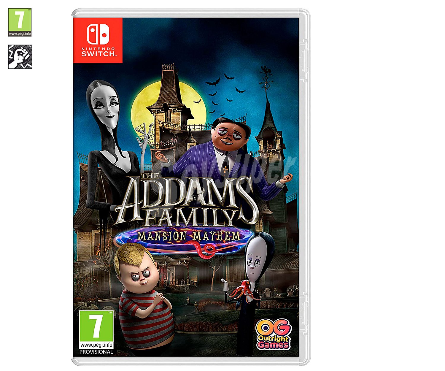 La Familia Addams: Caos en la mansión para Nintendo Switch. Género: aventura, plataformas. pegi: +7.