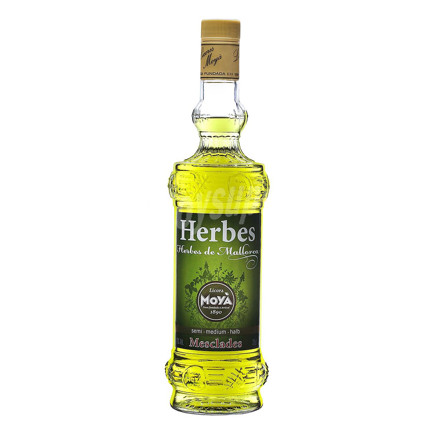 Licor de hierbas semi Moya