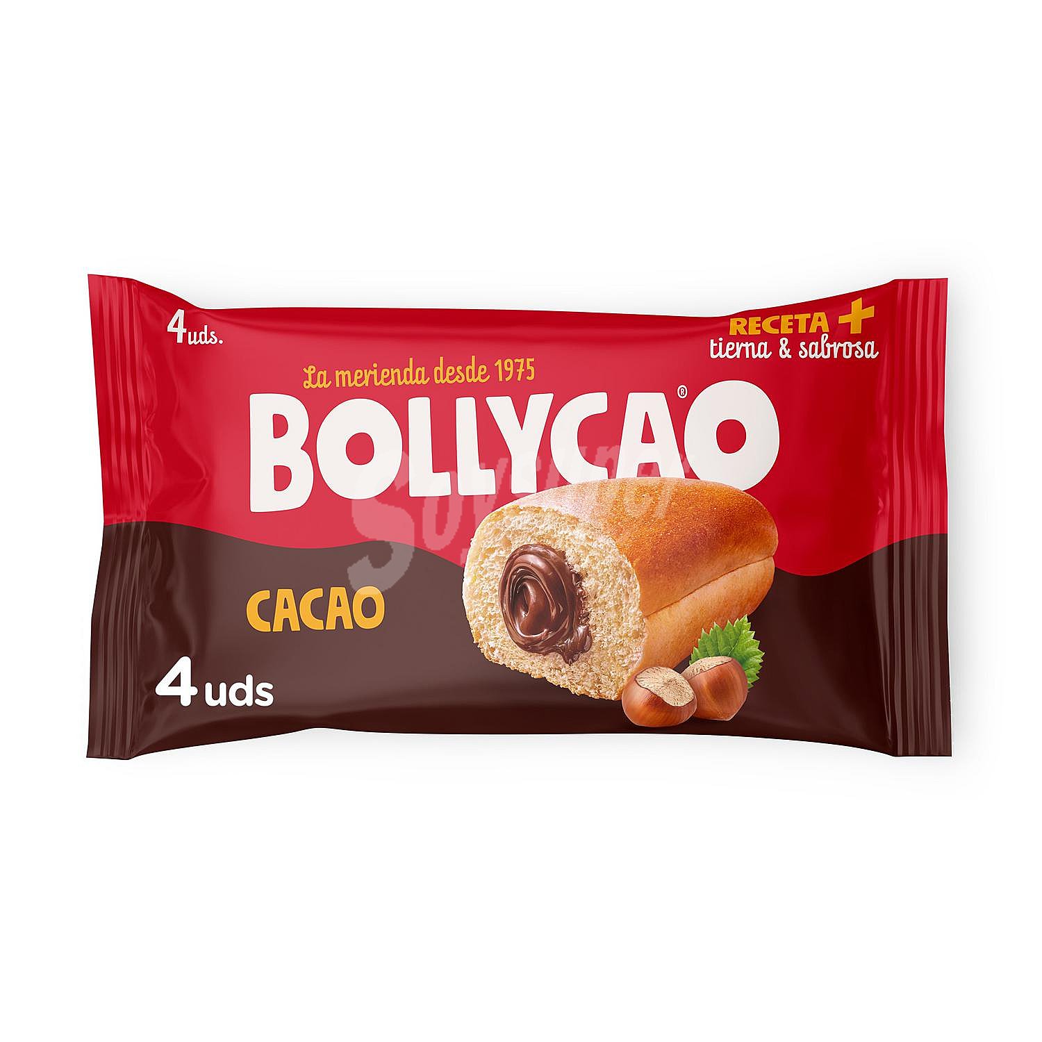 Bollos rellenos de cacao