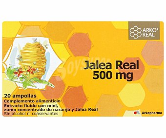 Jalea Real fresca en prácticas apollas monodosis, con sabor a manzana y fresa arkoreal Junior