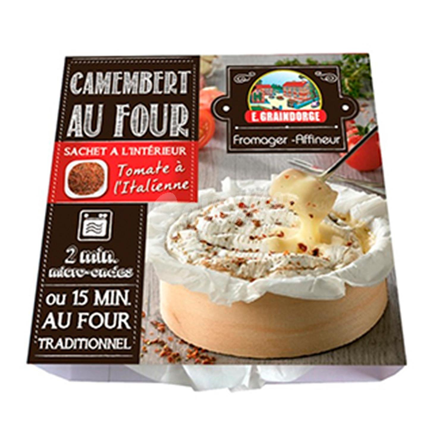 Queso camembert con tomate al horno E