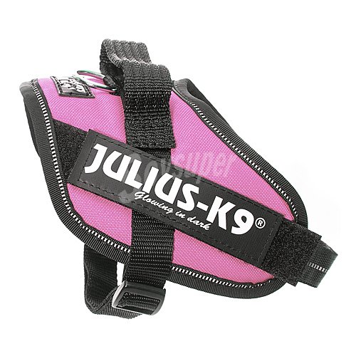 Julius K9 Arnés regulable para perros con reflectante color rosa julius K9 talla mini 1 ud