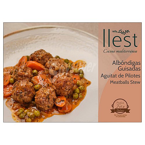 Llest Albondigas de ternera, guisadas llest