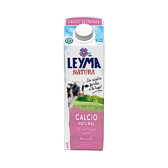 Leyma Leche desnatada de vaca (100% gallega), enriquecida con calcio leyma