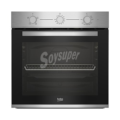 Horno convencional beko BIC12100XD steam shine, Inox, limpieza con vapor, A: 59,5cm, H: 59,4cm, F: 56,7cm