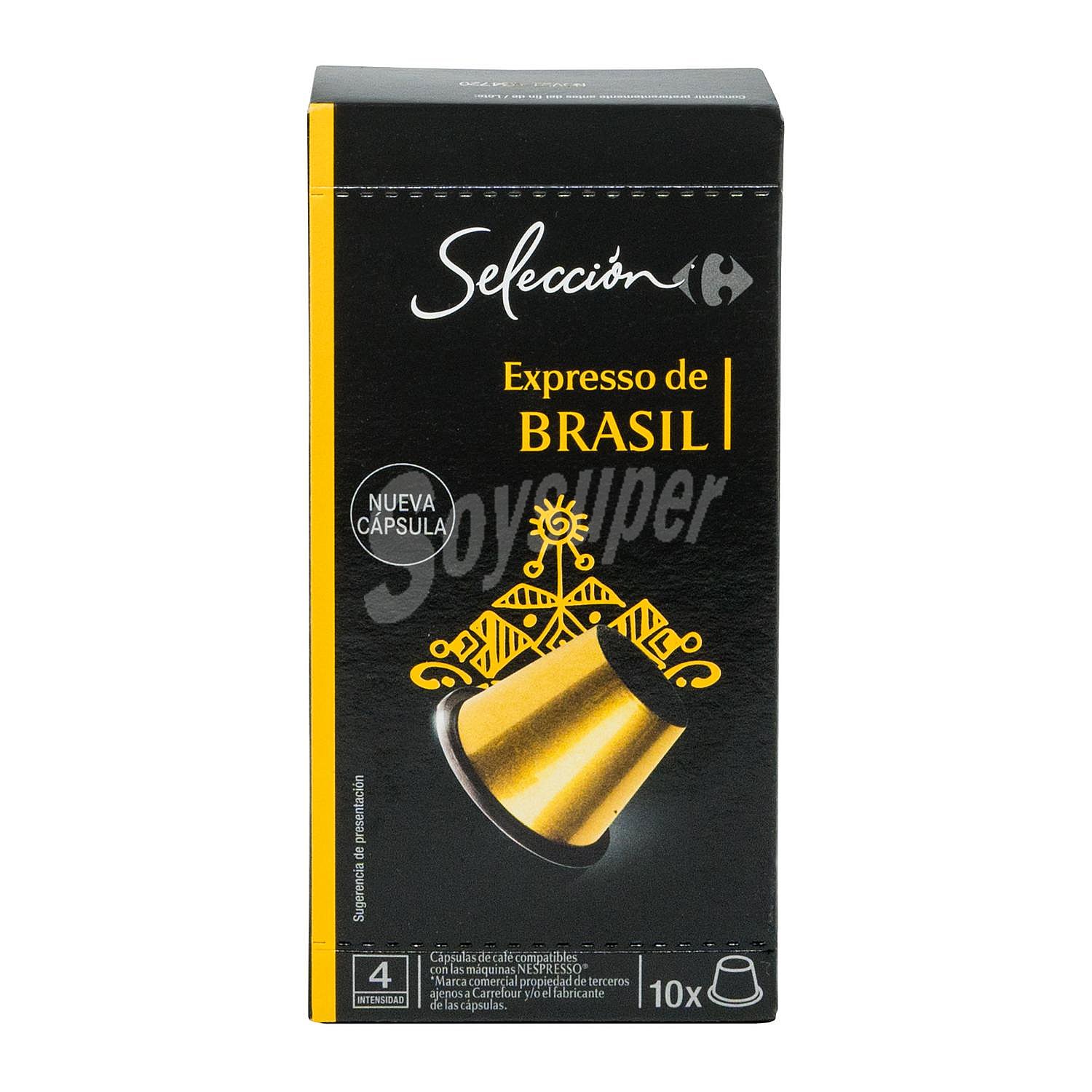 Café espresso de Brasil en cápsulas compatible con Nespresso