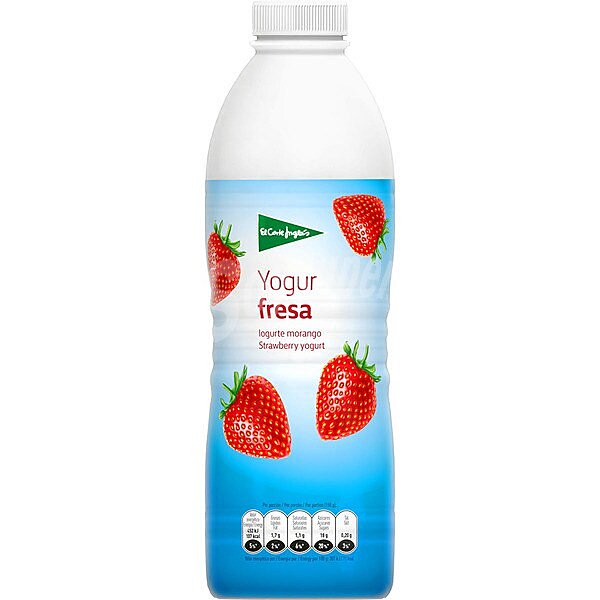 Yogur líquido con fresa