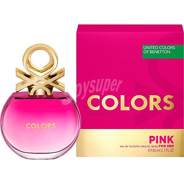 Colonia colors Pink eau de toilette natural femenina 