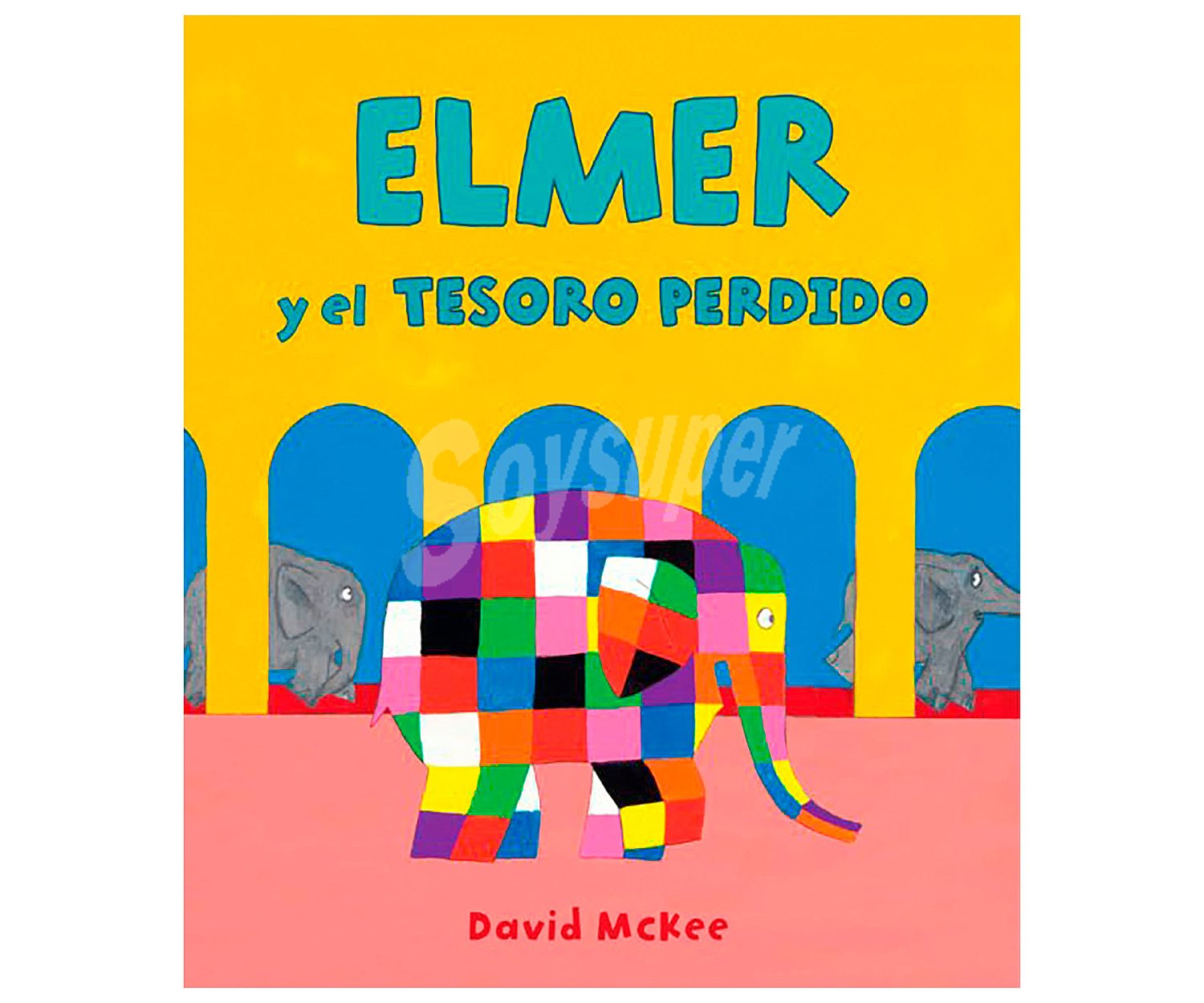 Elmer y el tesoro perdido, david mckee. Género: preescolar, infantil. Editorial Beascoa.