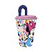 Vaso infantil con tapa y pajita diseño Minnie, , stor