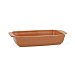 Fuente rectangular gres 30x18x5,5 cm - Terracota