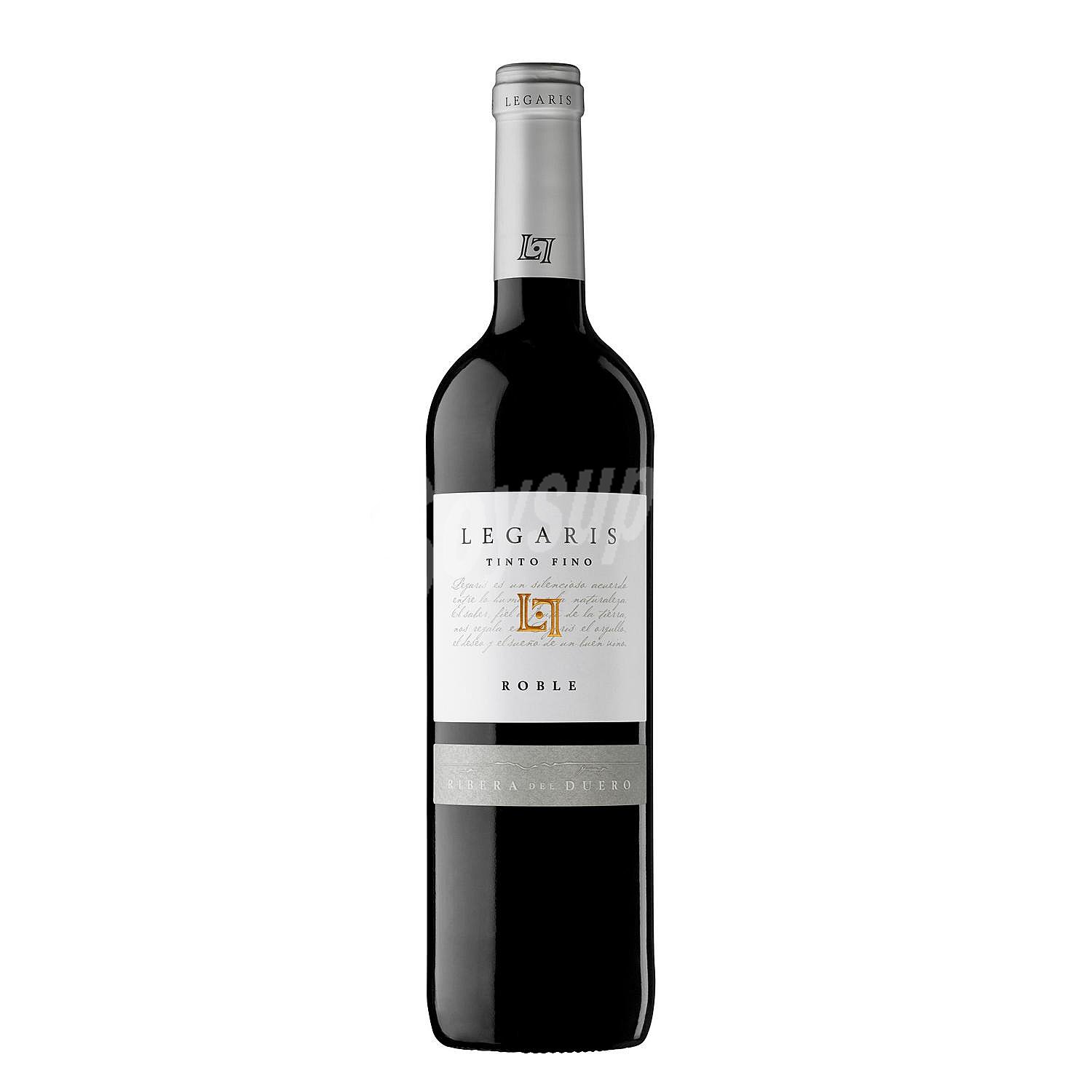 Vino tinto roble con denominación de origen Ribera del Duero legaris