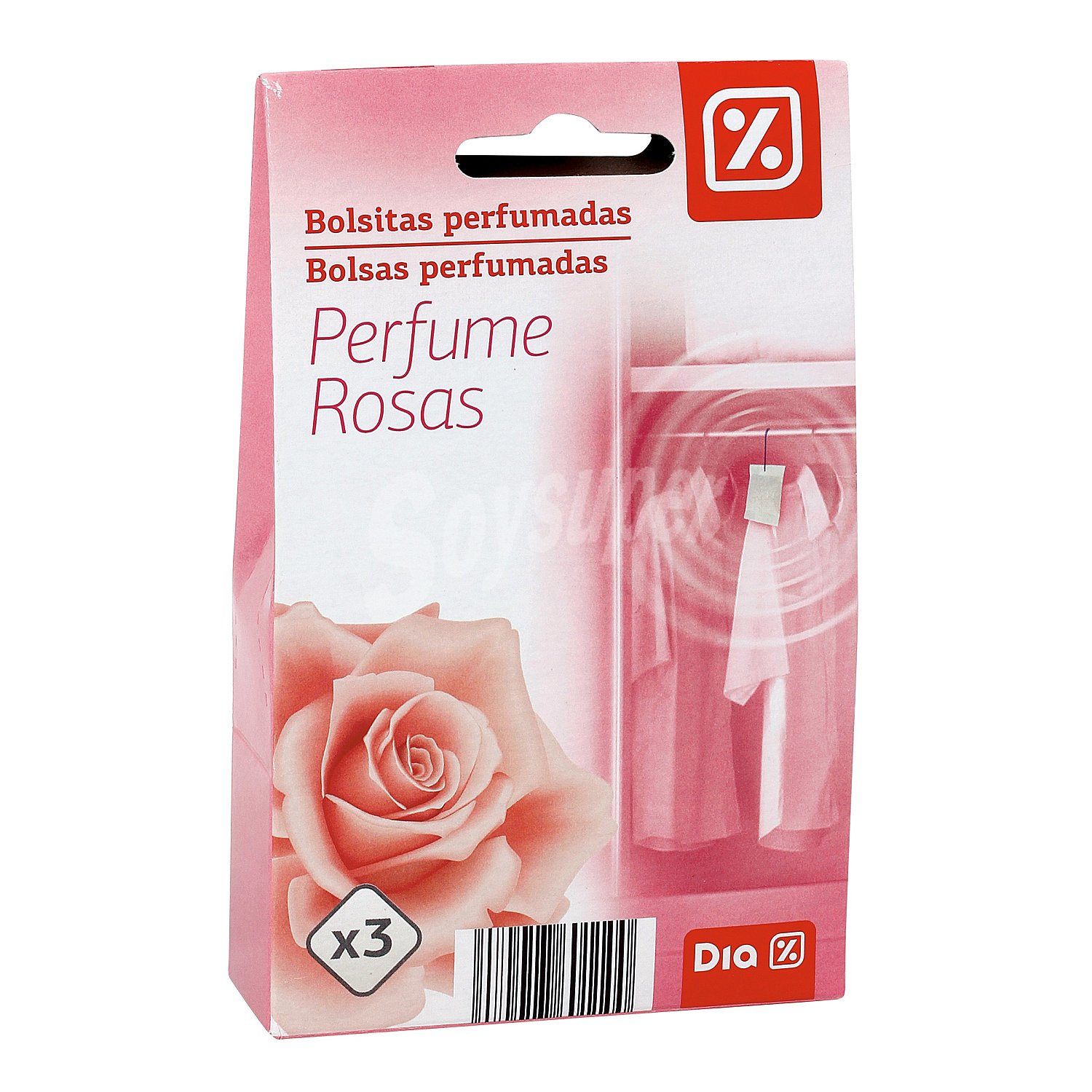 Bolsita perfumada para armarios aroma rosas