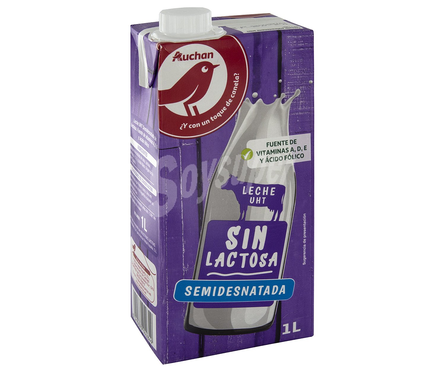 Producto alcampo Leche semidesnatada de vaca, sin lactosa producto alcampo