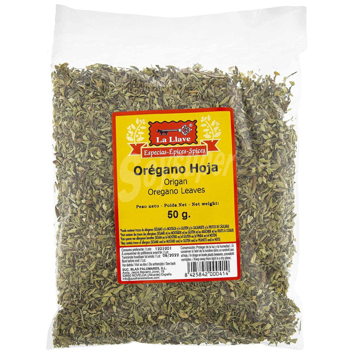 Orégano en hoja La Llave