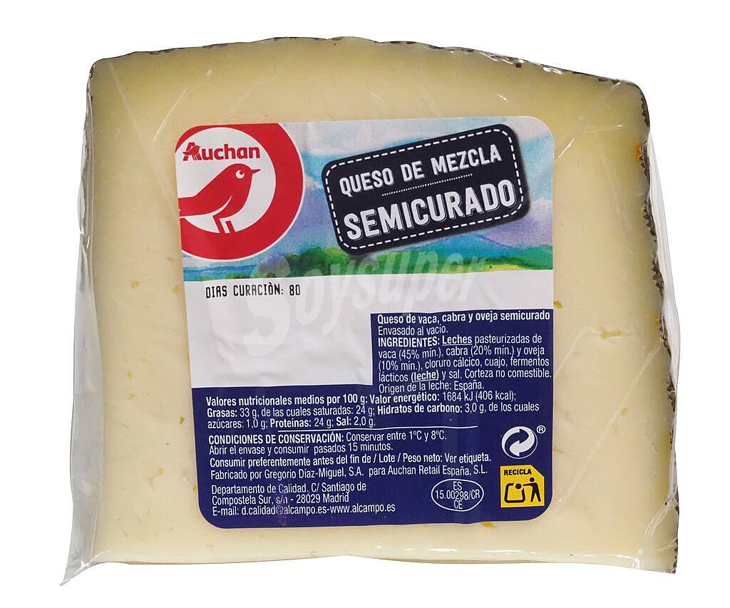 Queso mezcla semicurado