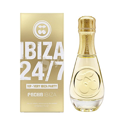 Pacha Eau de toilette para mujer con vaporizador en spray y forma de benjamin de champagne pacha Ibiza 24/7 vip