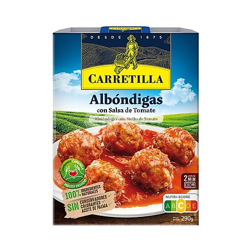 Carretilla Albóndigas estilo casero carretilla