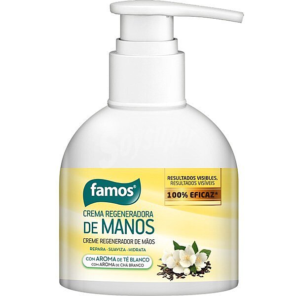 Crema regenedora de manos con aroma de té blanco