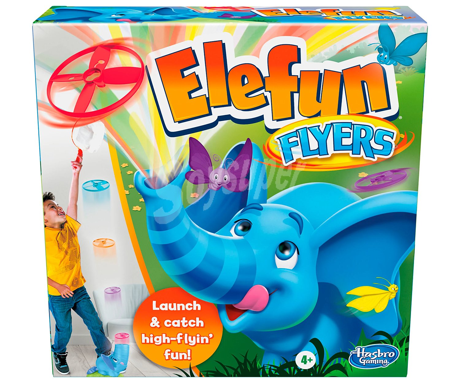 Juego infnatil Elefun Flyers caza mariposas, desde 1 jugador, hasbro.