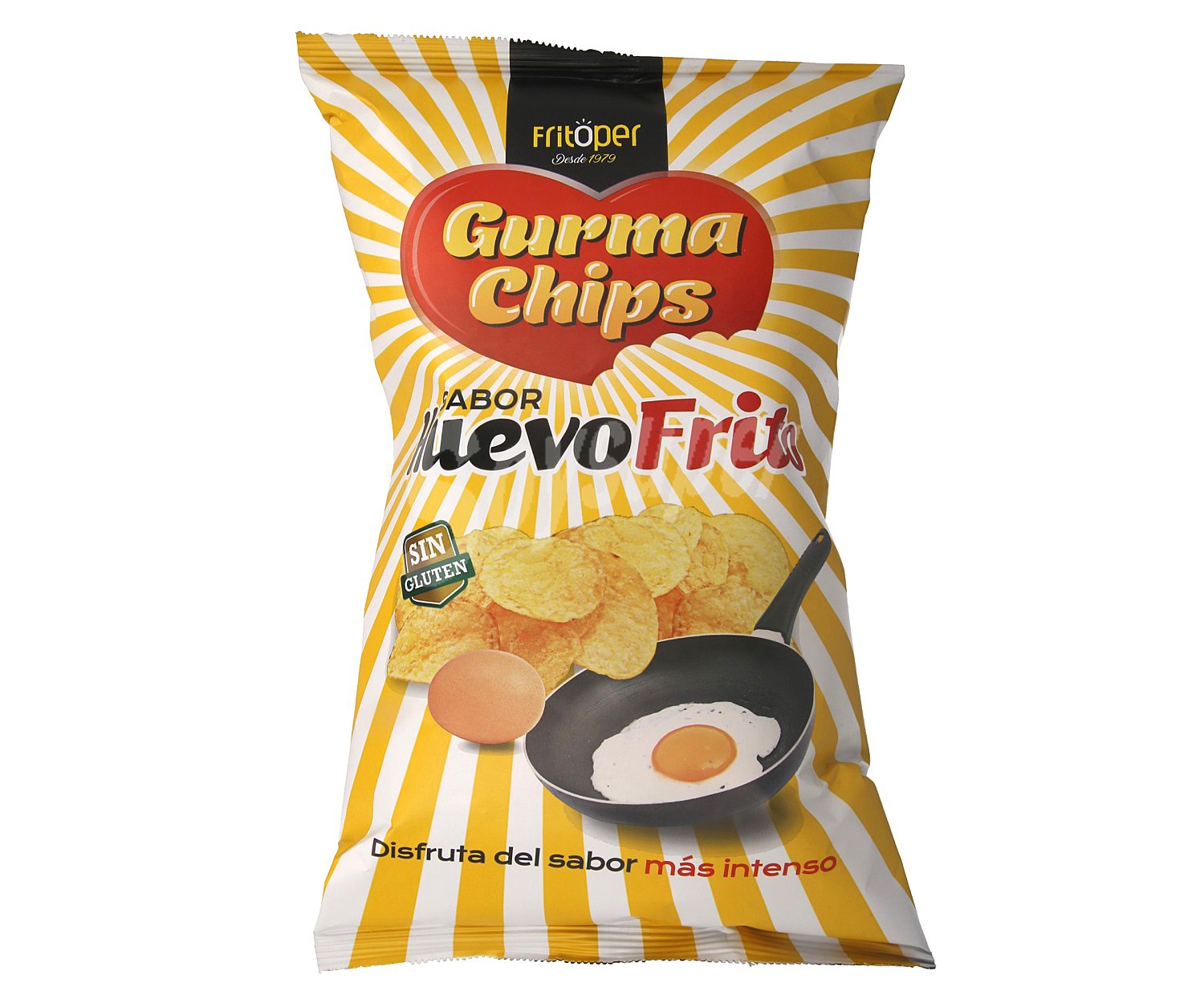 Patatas fritas sabor huevo frito Gurma