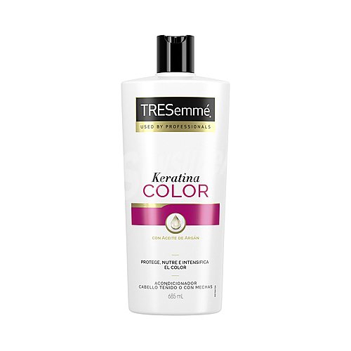 Acondicionador con aceite de argán para cabellos teñidos o con mechas Color Keratina