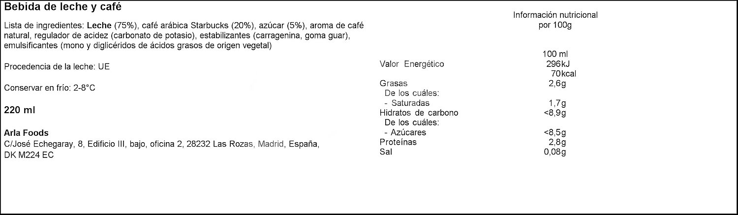 Bebida con una mezcla fría de café y leche cremosa