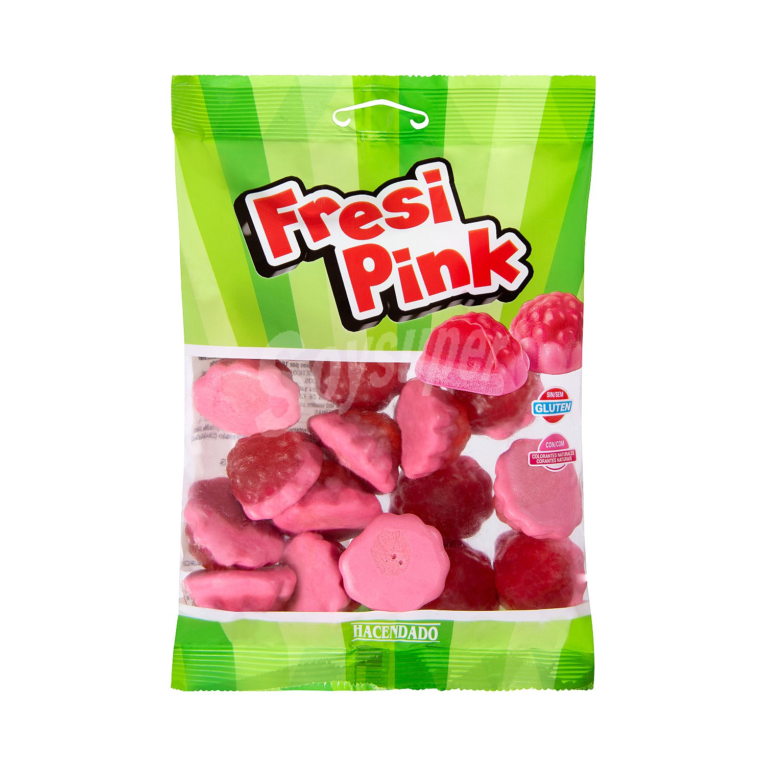 Golosinas fresas del bosque rellenas (fresi pink)