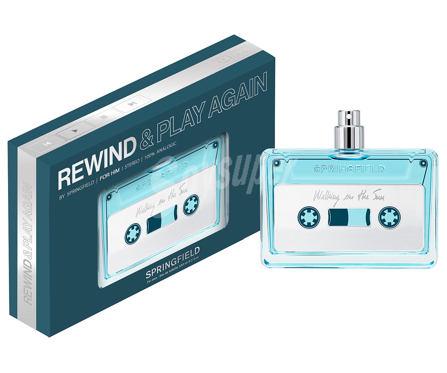 Eau de toilette para hombre con varporizador en spray blue rewind