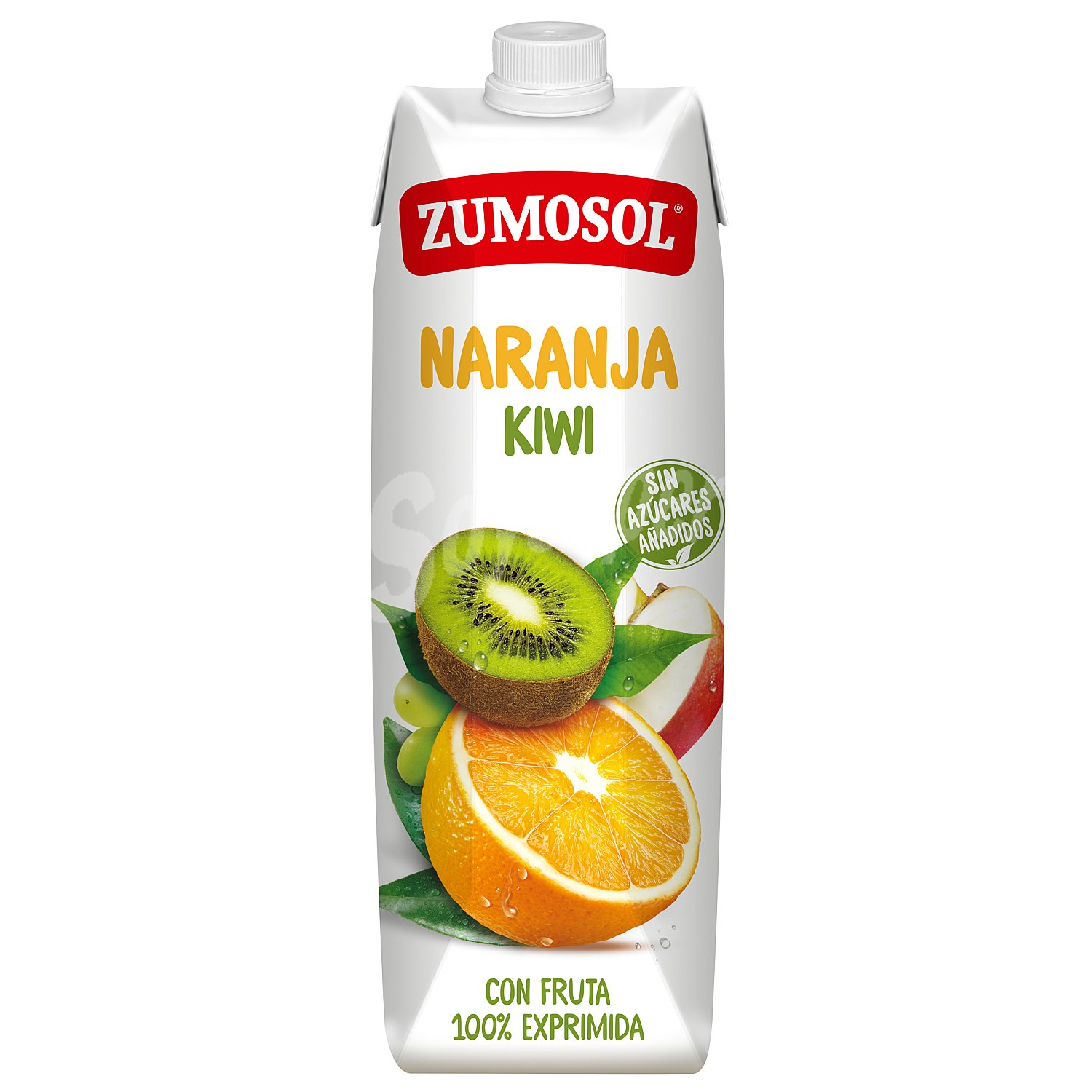 Zumo de naranja y kiwi Zumosol exprimido