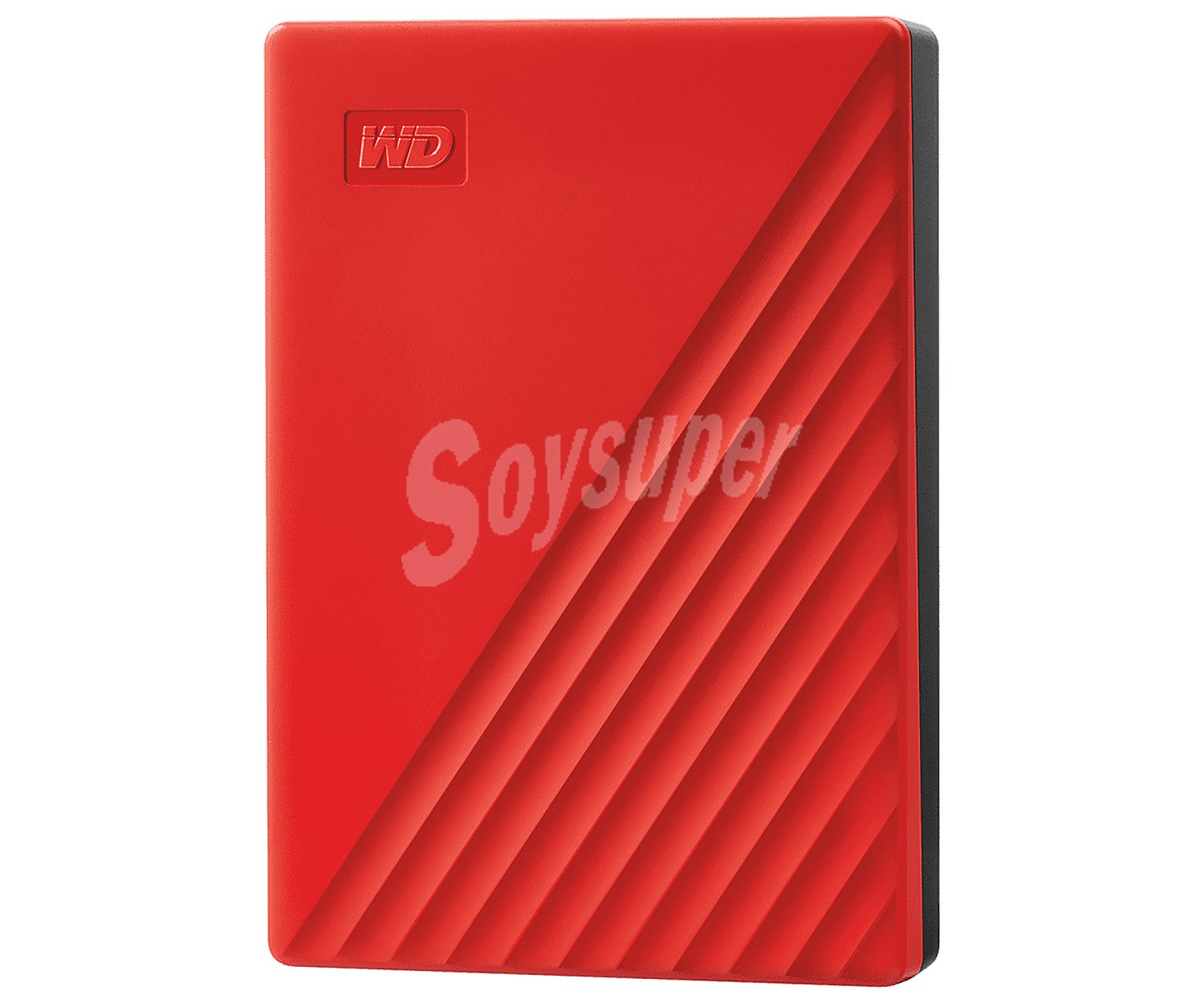 Disco duro externo 4TB WD My Passport rojo, tamaño 2,5, conexión USB 3.0