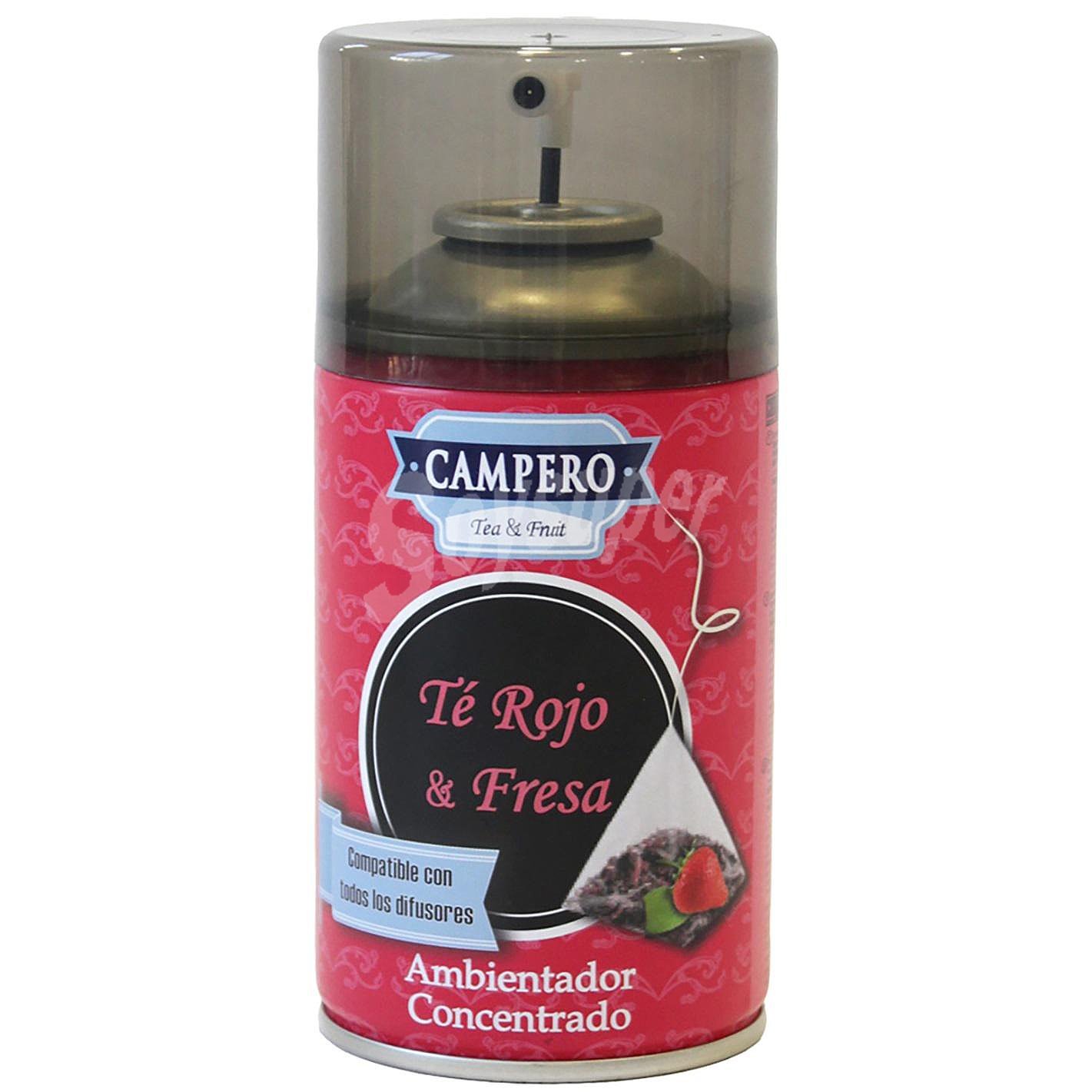 Ambientador automático de té rojo y fresa recambio Campero