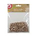 50 Mini Clips Pinzas Madera Natural alcampo