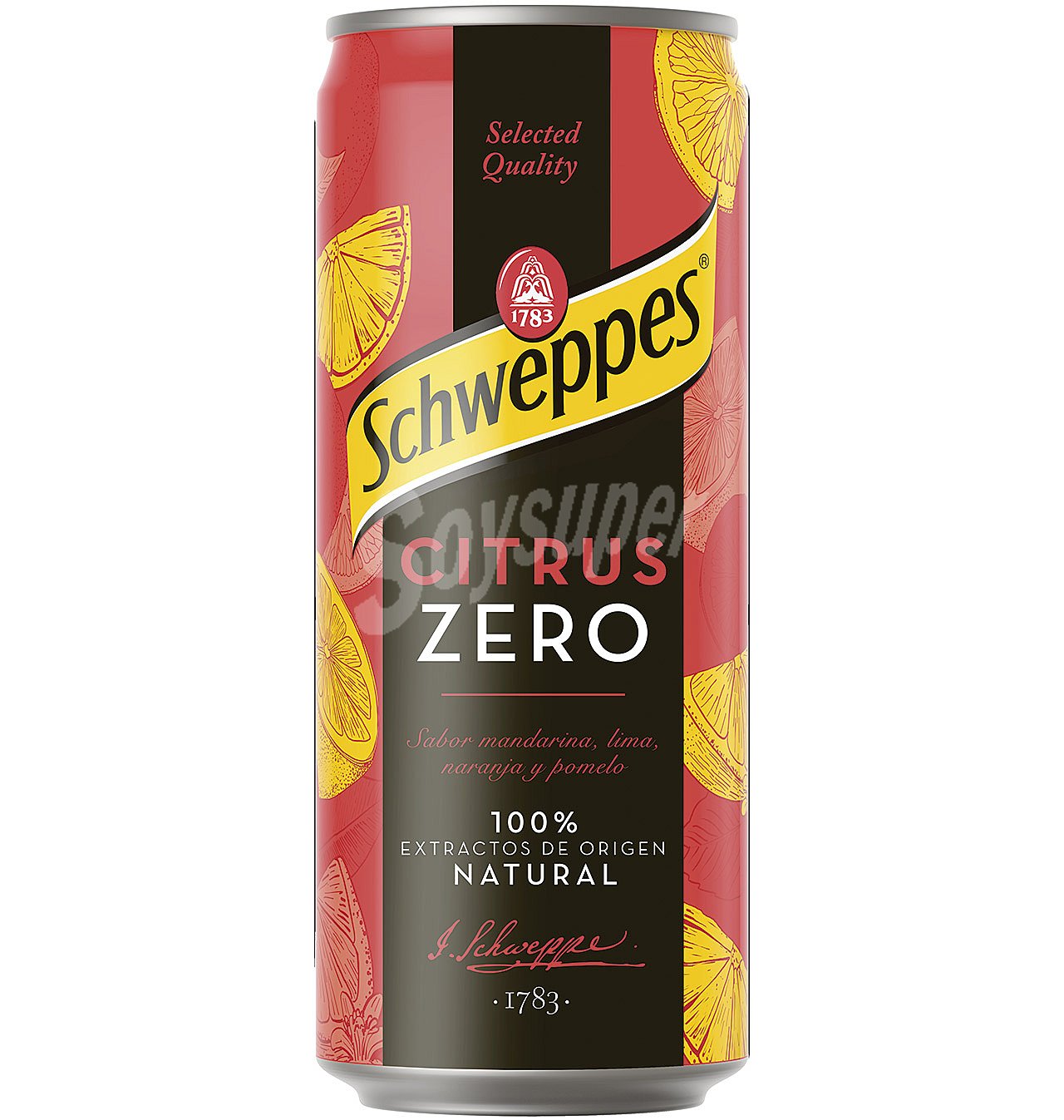 Zero Citrus refresco sabor mandarina, lima, naranja y pomelo con gas