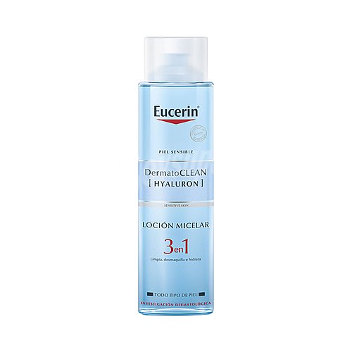 Eucerin Agua micelar con ácido Hialurónico para todo tipo de pieles, incluso las sensibles eucerin Dermato clean