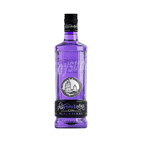 Puerto DE indias Ginebra premium elaborada en Sevilla con un toque de mora puerto DE indias