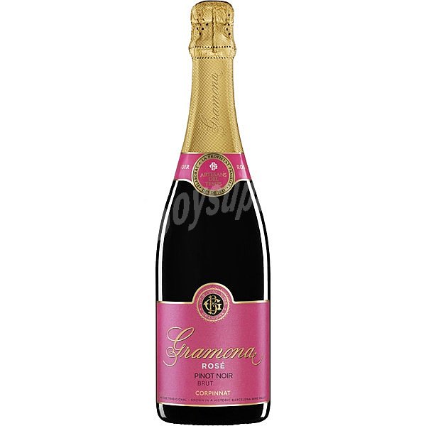 Vino espumoso brut rosado ecológico Corpinnat