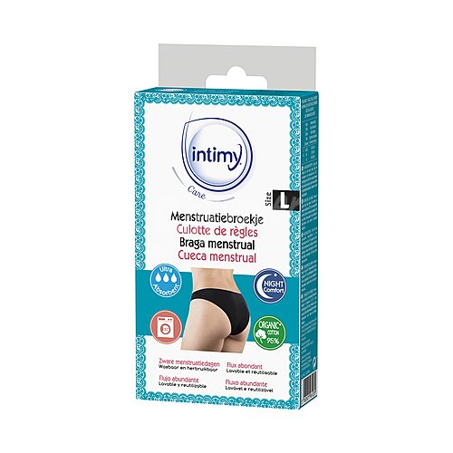 Intimy Braga menstrual lavable y reutilizable, talla L intimy Care