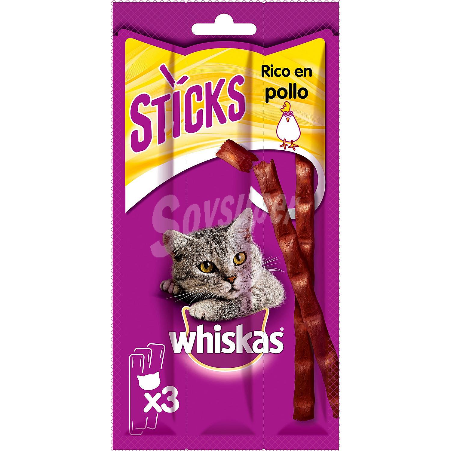 Snacks de pollo para gatos Whiskas