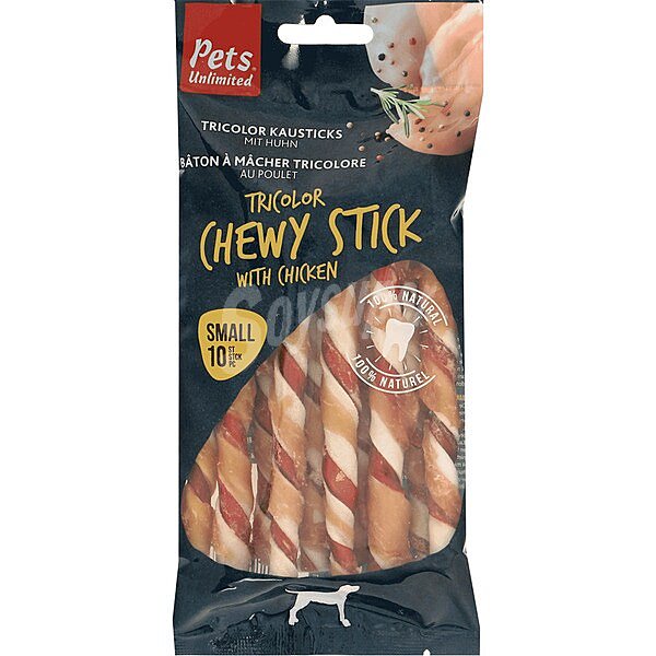 Snack en stick para perros adultos pequeños con pollo