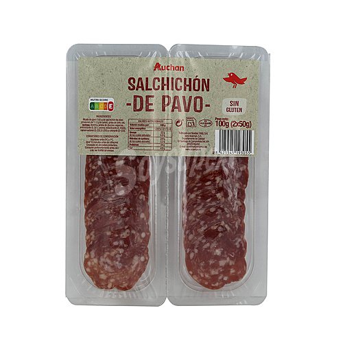 Producto alcampo Salchichón de pavo cortado en lonchas producto alcampo