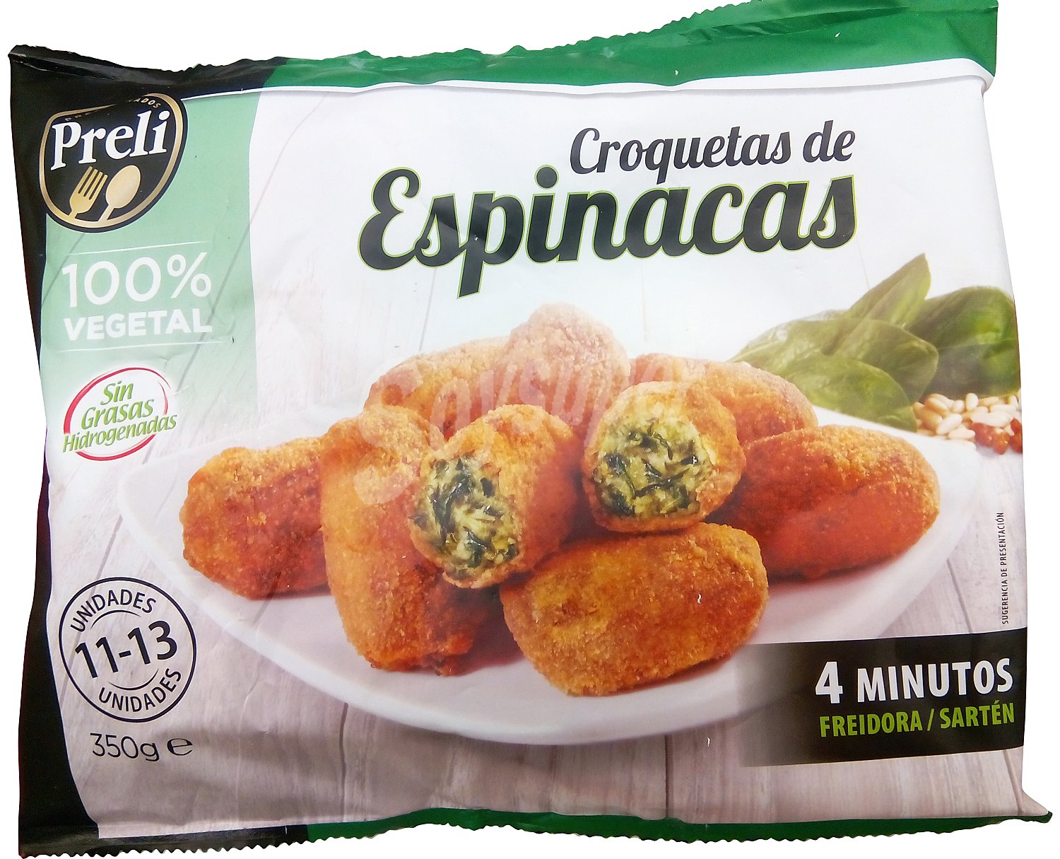 Croquetas congeladas espinacas