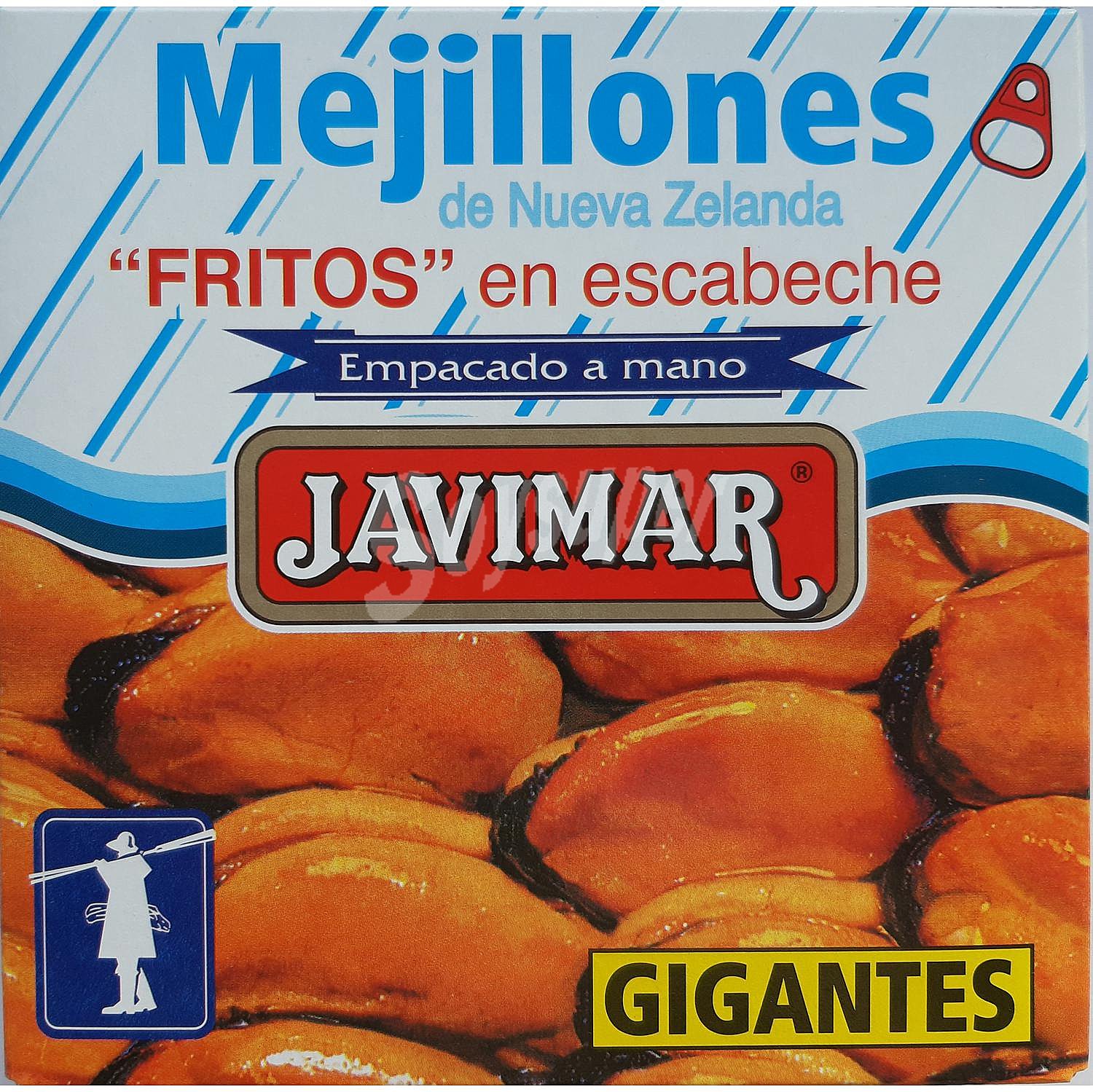 Mejillones fritos en escabeche gigantes Javimar